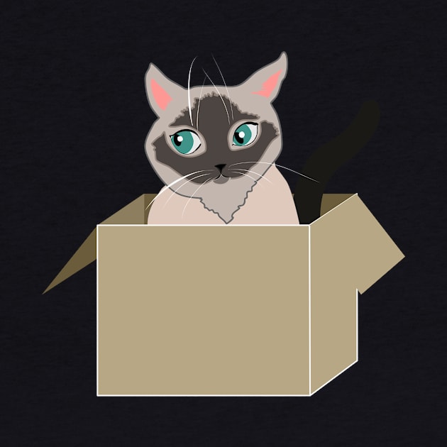 Cat in the box by Orangerinka